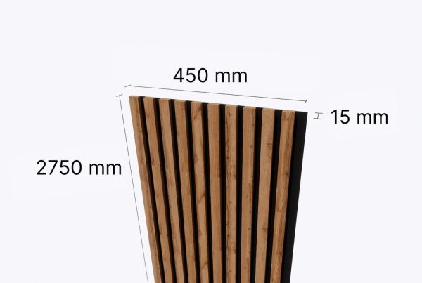 Lamele Ścienne na Płycie 275x45cm Panele Dekoracyjne DĄB WOTAN - obrazek 6
