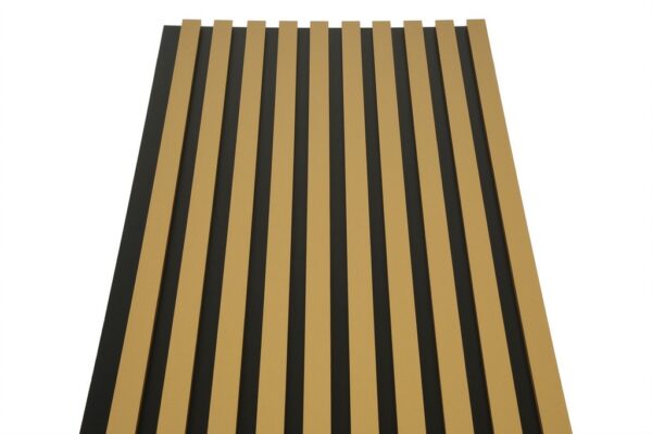 Lamele Ścienne na Płycie 275x45cm Panele Dekoracyjne ZŁOTE - obrazek 4