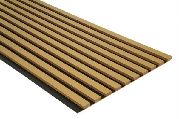 Lamele Ścienne na Płycie 275x45cm Panele Dekoracyjne ZŁOTE - obrazek 3