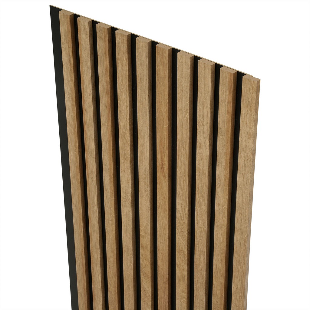 Lamele Ścienne na Płycie 275x45cm Panele Dekoracyjne DĄB CATINA