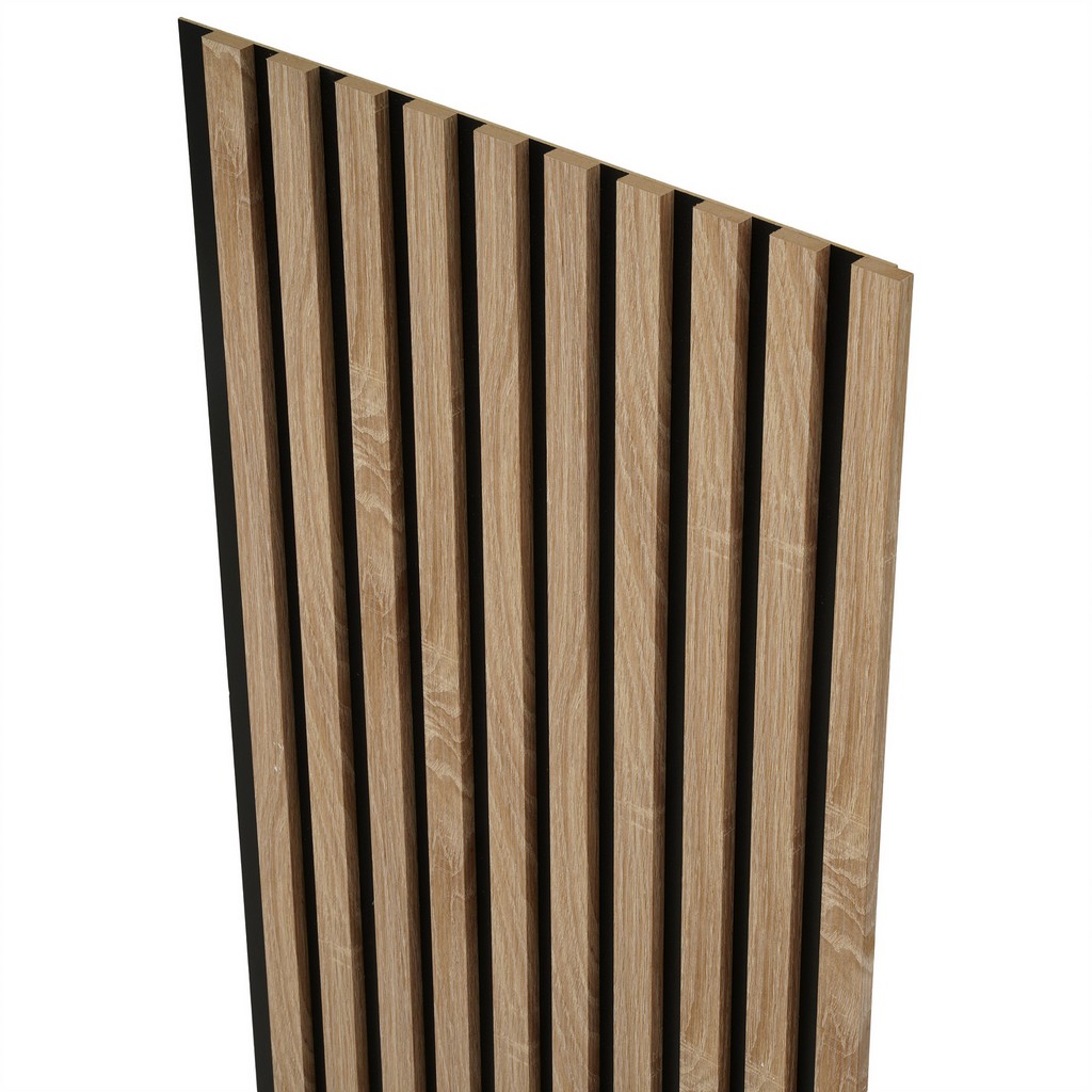 Lamele Ścienne na Płycie 275x45cm Panele Dekoracyjne DĄB SONOMA