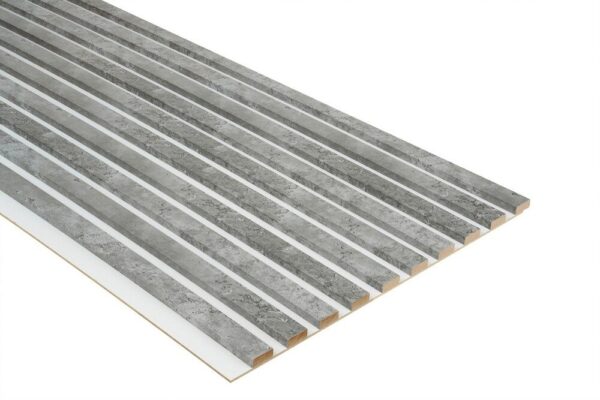 Lamele dekoracyjne na białej płycie 275x45cm BETON - obrazek 3