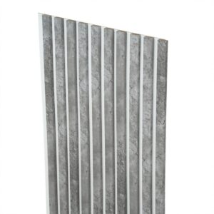 Lamele dekoracyjne na białej płycie 275x45cm BETON