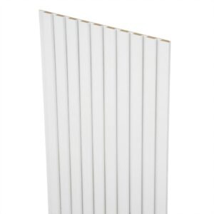 Lamele dekoracyjne na białej płycie 275x45cm BIAŁE