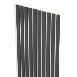 Lamele dekoracyjne na białej płycie 275x45cm GRAFIT