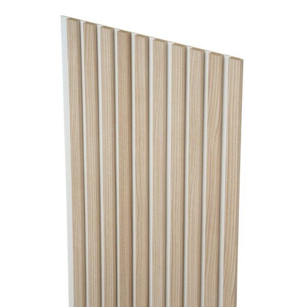 Lamele dekoracyjne na białej płycie 275x45cm RIVA