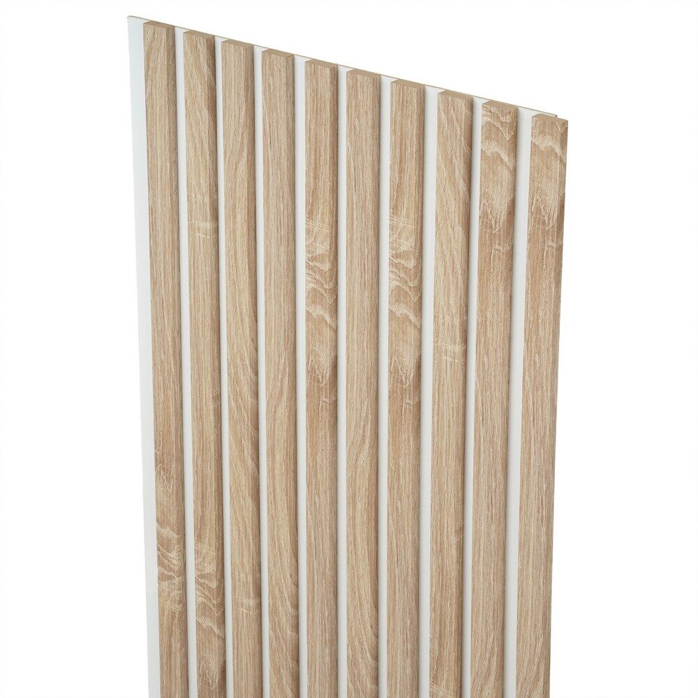 Lamele dekoracyjne na białej płycie 275x45cm DĄB SONOMA