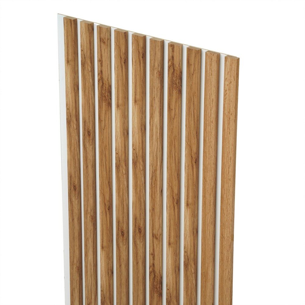Lamele dekoracyjne na białej płycie 275x45cm DĄB WOTAN