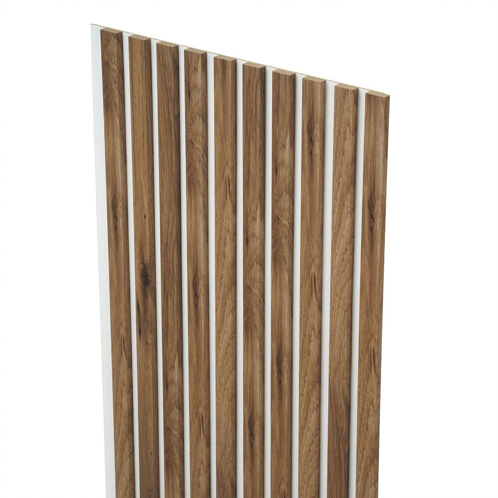 Lamele dekoracyjne na białej płycie 275x45cm DĄB VALENCIA