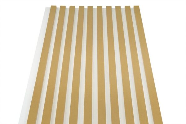 Lamele dekoracyjne na białej płycie 275x45cm ZŁOTE - obrazek 4