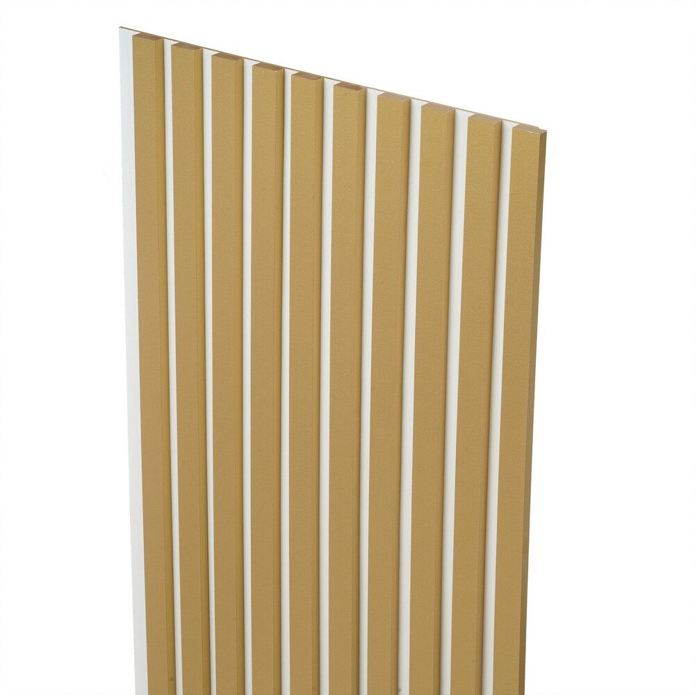 Lamele dekoracyjne na białej płycie 275x45cm ZŁOTE